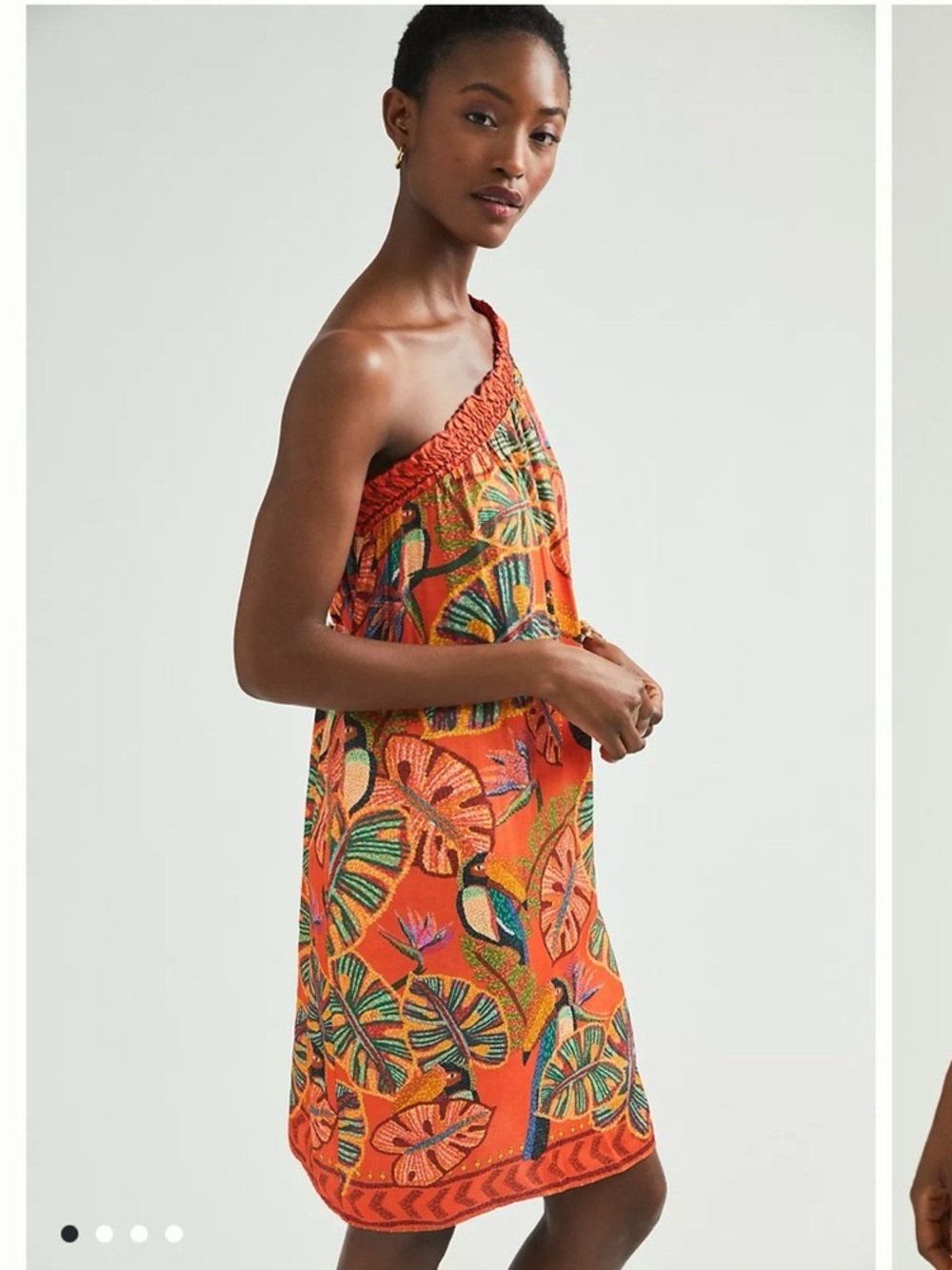 FARM Rio -Fiji one shoulder Tropical Dress